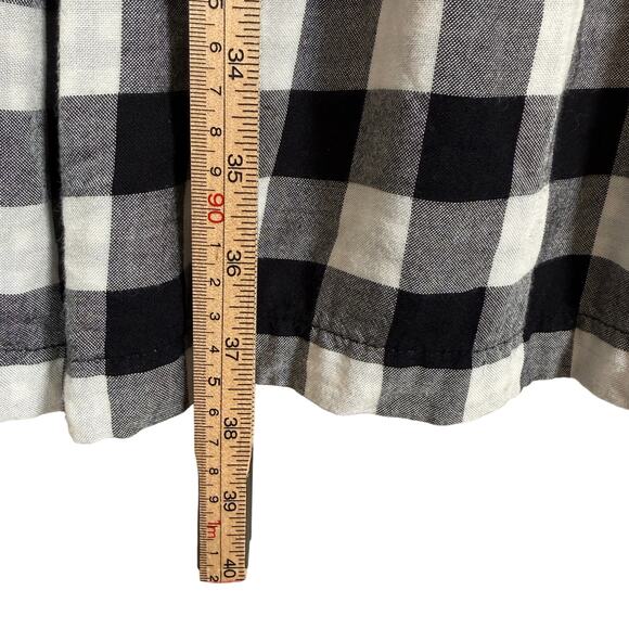 J. Jill Dress Lot – Coral Button Front Dress + Black Gingham Dress | Large - Picture 14 of 16